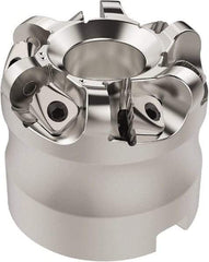 Seco - 37.33mm Cut Diam, 6mm Max Depth, 22mm Arbor Hole, 6 Inserts, RN.. 1204 Insert Style, Indexable Copy Face Mill - R220.26 Cutter Style, 16,700 Max RPM, 45mm High, Through Coolant, Series R220.26 - Industrial Tool & Supply