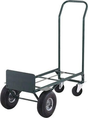 Ability One - 600 Lb Capacity 48" OAH Hand Truck - Steel Handle, Steel, Pneumatic Wheels - Industrial Tool & Supply