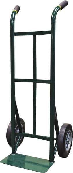 Ability One - 600 Lb Capacity 45" OAH Hand Truck - Steel Handle, Steel, Solid Rubber Wheels - Industrial Tool & Supply