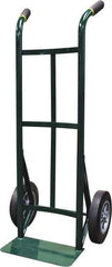 Ability One - 600 Lb Capacity 45" OAH Hand Truck - Steel Handle, Steel, Solid Rubber Wheels - Industrial Tool & Supply