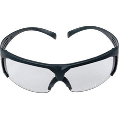 3M - Gray Lenses, Framed Safety Glasses - Scratch Resistant, Gray Frame, Size Universal, Wrap Around - Industrial Tool & Supply