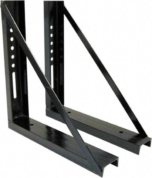 Buyers Products - Steel Truck Box Mounting Brackets - 18" Long, Black, For Use with Truck Boxes - Industrial Tool & Supply