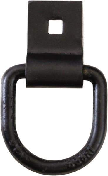 Buyers Products - Steel D-Ring with Integral Bracket - 3-1/2" Long, Black, For Use with Cargo Control - Industrial Tool & Supply
