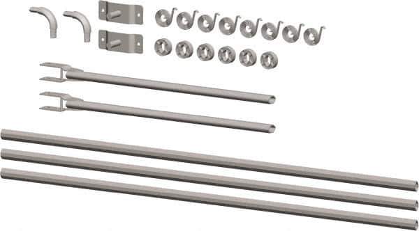 Buyers Products - Aluminum Universal Tarp Arm Kit - 146" Long, Silver, For Use with 8 to 19' Dump Bodies - Industrial Tool & Supply