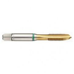 M16 x 2.0 Dia. - 6H - 4 FL - Cobalt Bottoming Green Ring Tap FORM-E-TiN - Industrial Tool & Supply