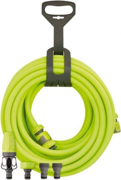 Legacy - 1/2" ID x 0.74" OD 4' Long Lead-In Whip Hose - MNPT Swivel x MNPT Ends, 300 Working psi, -40 to 140°F, 1/2" Fitting, Green - Industrial Tool & Supply
