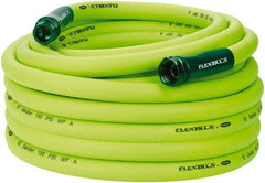 Legacy - 75' Long Garden Hose - 3/4" Diam, 3/4" GHT, Hybrid Polymer, 150 psi, All Season, Green - Industrial Tool & Supply