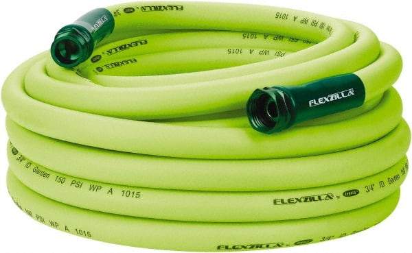 Legacy - 50' Long Garden Hose - 3/4" Diam, 3/4" GHT, Hybrid Polymer, 150 psi, All Season, Green - Industrial Tool & Supply