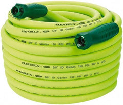 Legacy - 100' Long Garden Hose - 5/8" Diam, 3/4" GHT, Hybrid Polymer, 150 psi, All Season, Green - Industrial Tool & Supply