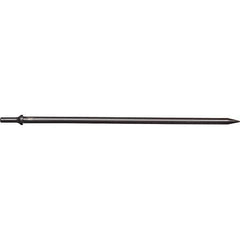 Mayhew - 1/8" Head Width, 18" OAL, Tapered Punch Chisel - Round Drive, Round Shank, Steel - Industrial Tool & Supply