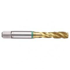 6-40 Dia. - 2B - 3 FL - Cobalt Bottoming Green Ring Tap FORM-E-TiN - Industrial Tool & Supply