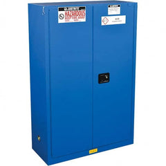 Justrite - Safety Cabinets Hazardous Chemical Type: Corrosive Chemicals Color: Blue - Industrial Tool & Supply