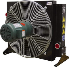 AKG Thermal Systems - SAE #20, 1 Fan Mount, Liquid-To-Air Aluminum Brazed Process Equipment Heat Exchanger - Oil Cooler, Ethylene Glycol/Water Mixture Cooler, 25.89" High x 30.31" Wide x 19.5" Deep, 250°F Max - Industrial Tool & Supply