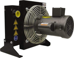 AKG Thermal Systems - SAE #16, 1 Fan Mount, Liquid-To-Air Aluminum Brazed Process Equipment Heat Exchanger - Oil Cooler, Ethylene Glycol/Water Mixture Cooler, 15.91" High x 16.54" Wide x 16" Deep, 250°F Max - Industrial Tool & Supply