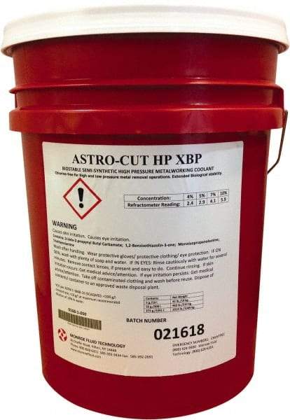 Monroe Fluid Technology - 5 Gal Pail Cutting & Grinding Fluid - Semisynthetic - Industrial Tool & Supply