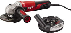 Milwaukee Tool - 5" Wheel Diam, 11,000 RPM, Corded Angle & Disc Grinder - 5/8-11 Spindle, 120 Volts, 13 Amps - Industrial Tool & Supply