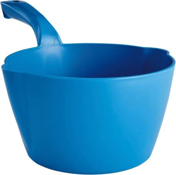 Remco - 64 oz Blue Polypropylene Round Bottom Scoop - 8.3" Wide x 4-1/2" Deep Bowl, 5-1/2" Handle Length, 13" OAL - Industrial Tool & Supply