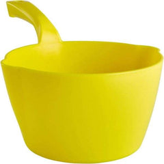 Remco - 64 oz Yellow Polypropylene Round Bottom Scoop - 8.3" Wide x 4-1/2" Deep Bowl, 5-1/2" Handle Length, 13" OAL - Industrial Tool & Supply
