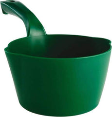 Remco - 32 oz Green Polypropylene Round Bottom Scoop - 6.8" Wide x 5.3" Deep Bowl, 5-1/2" Handle Length, 11.6" OAL - Industrial Tool & Supply