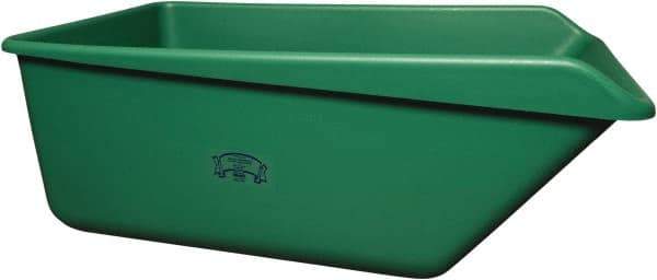 Remco - 149 Gal Green Rectangular Polyethylene Tub - 21-3/4" High x 32" Diam - Industrial Tool & Supply