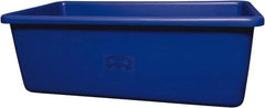 Remco - 70 Gal Blue Rectangular Polyethylene Tub - 17" High x 26-1/2" Diam - Industrial Tool & Supply