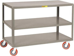 Little Giant - Mobile Table - Fixed Leg, Gray, 60" Long x 24" Deep x 34" High - Industrial Tool & Supply