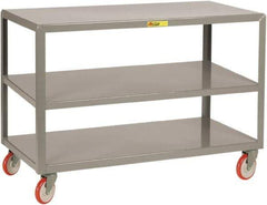 Little Giant - Mobile Table - Fixed Leg, Gray, 48" Long x 30" Deep x 34" High - Industrial Tool & Supply