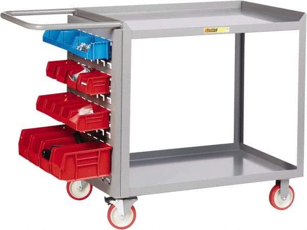 Little Giant - 1,200 Lb Capacity, 24" Wide x 48" Long x 35-1/2" High Maintenance Cart - 2 Shelf, Steel, Polyurethane Casters - Industrial Tool & Supply