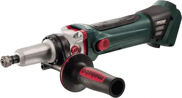 Metabo - 1/4" Collet, 6,000 RPM, Straight Handle Electric Die Grinder - 18 Volts - Industrial Tool & Supply