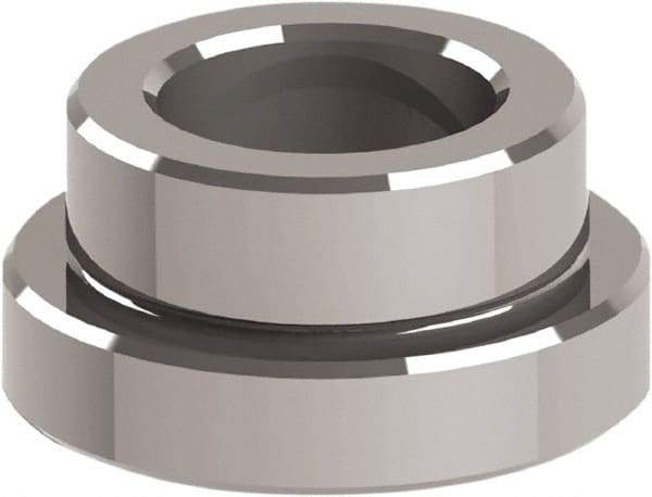 Jergens - Ball Lock System Compatible, Reverse Mount Modular Fixturing Receiver Bushing - 25mm ID x 1.3763" OD, 1.3763" Overall Height - Industrial Tool & Supply
