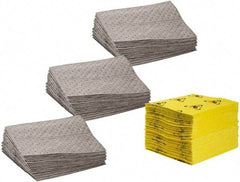 Brady SPC Sorbents - 44 Gal Capacity per Package, Universal Pad - 19" Long x 15" Wide, Polypropylene - Industrial Tool & Supply