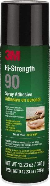 3M - 12.23 oz Aerosol Clear Spray Adhesive - High Tack, 250°F Heat Resistance - Industrial Tool & Supply