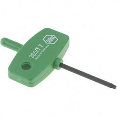 Wiha - T7 Torx Key - Wing Handle, 35mm Length Under Head, 2.7" OAL - Industrial Tool & Supply
