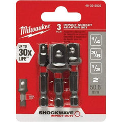 Milwaukee Tool - Power & Impact Screwdriver Bit Sets Point Type: Square Bit Type: Impact Socket Adapter - Industrial Tool & Supply