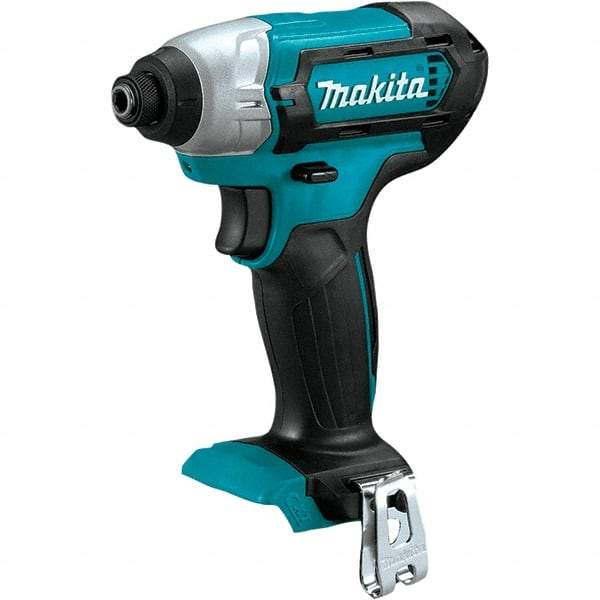 Makita - 12 Volt, 1/4" Drive, 80 Ft/Lb Torque, Cordless Impact Driver - Pistol Grip Handle, 2600 RPM, Lithium-Ion, Bare Tool - Industrial Tool & Supply
