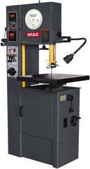 Dake - 15-1/2" Throat Capacity, Variable Speed Pulley Vertical Bandsaw - 25 to 1,200 SFPM, 2 hp, Three Phase - Industrial Tool & Supply