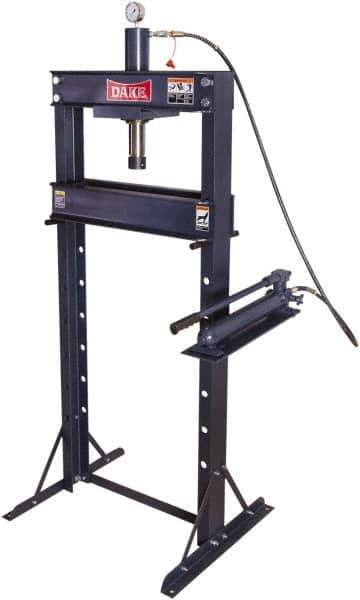 Dake - 20 Ton Manual Shop Press - 8" Stroke - Industrial Tool & Supply