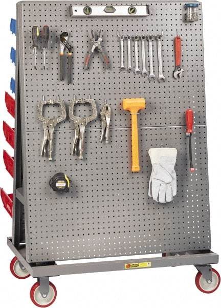 Little Giant - 24" Wide x 56" High x 60" Deep, Mobile A-Frame Lean Tool Cart - 1,200 Lb Capacity - Industrial Tool & Supply