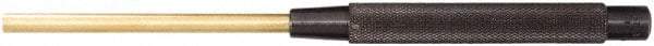 Starrett - 1/4" Pin Punch - 8" OAL, Brass - Industrial Tool & Supply