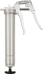 Umeta - Pistol Grip Grease Gun, Variable Pressure/Volume Link, Rigid Extension and Coupler, Cartridge, Suction Fill & Loader Pump - 16 oz Capacity, 1/8 Thread Outlet, Cartridge, Suction Fill & Loader Pump - Industrial Tool & Supply