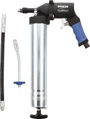 Umeta - Flexible & Rigid Air-Operated Grease Gun - 16 oz Capacity, 1/8 Thread Outlet, Cartridge & Suction Fill - Industrial Tool & Supply