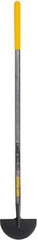 True Temper - 4-3/4" High x 9" Wide Round Steel Spade - 48" Long Wood Straight Handle, Front Turned - Industrial Tool & Supply