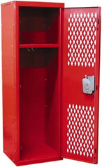 Hallowell - 1 Door, 1 Tier, Locker - Industrial Tool & Supply