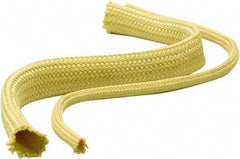 Atlantex - 3" ID Yellow Braided Cut-Resistant Sleeve for Hoses - 50' Long, -320 to 320°F - Industrial Tool & Supply