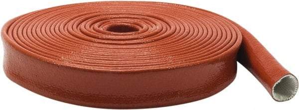 Atlantex - 3" ID Red/Orange Knit Firesleeve for Hoses - 50' Long, -65 to 500°F - Industrial Tool & Supply