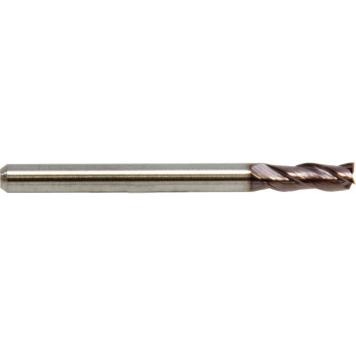 2 mm Dia. × 4 mm Shank × 3 mm DOC × 50 mm OAL, Carbide, ALtima® 52, 3 Flute, Straight, Square, Solid End Mill - Exact Industrial Supply