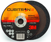 9 x 1/4 x 5/8 Type 27 Q/C Depressed Center Wheel-Cubitron II - Industrial Tool & Supply