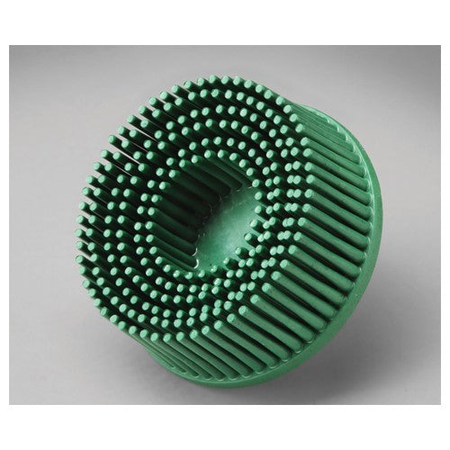 Scotch-Brite Roloc Bristle Disc RD-ZB 50 TR Green 1″ × 5/8″ - Industrial Tool & Supply