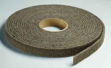 2'' x 30 ft. - Grade A Medium Grit -ium Grit - Scotch-Brite Cut & Polish Non Woven Abrasive Roll - Industrial Tool & Supply