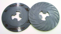 7" - Disc Pad Face Plate - Ribbed - Medium - Industrial Tool & Supply